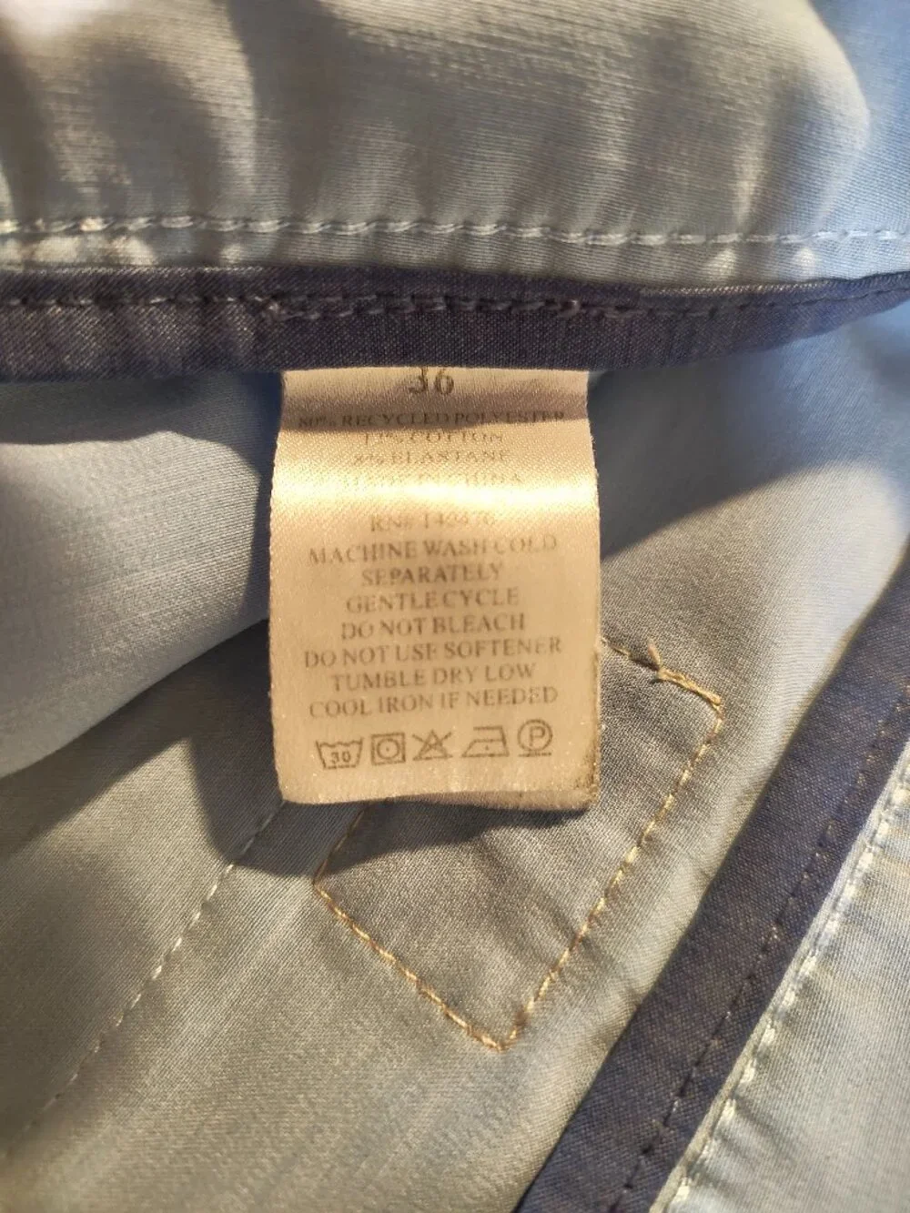 Faherty All Day Shorts Light Blue Hybrid Quick‑Dry (Flaws Shown)